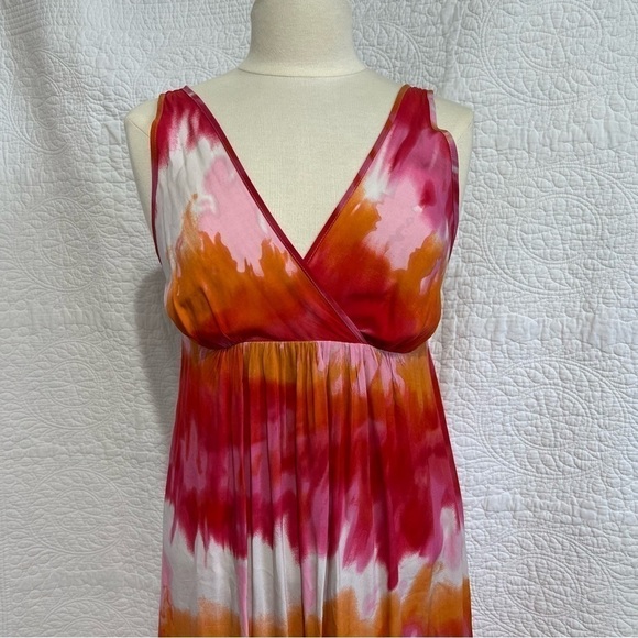 Inc Womens Tie Dye Boho Beach Sleeveless Maxi Dress, Size 4p - Picture 8 of 11